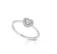 Anello Lelune Donna LELUNE DIAMONDS in Oro bianco Diamante 0.13 Ct LDRNDM013 - LDRNDM013